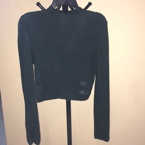 vintage look green sweater